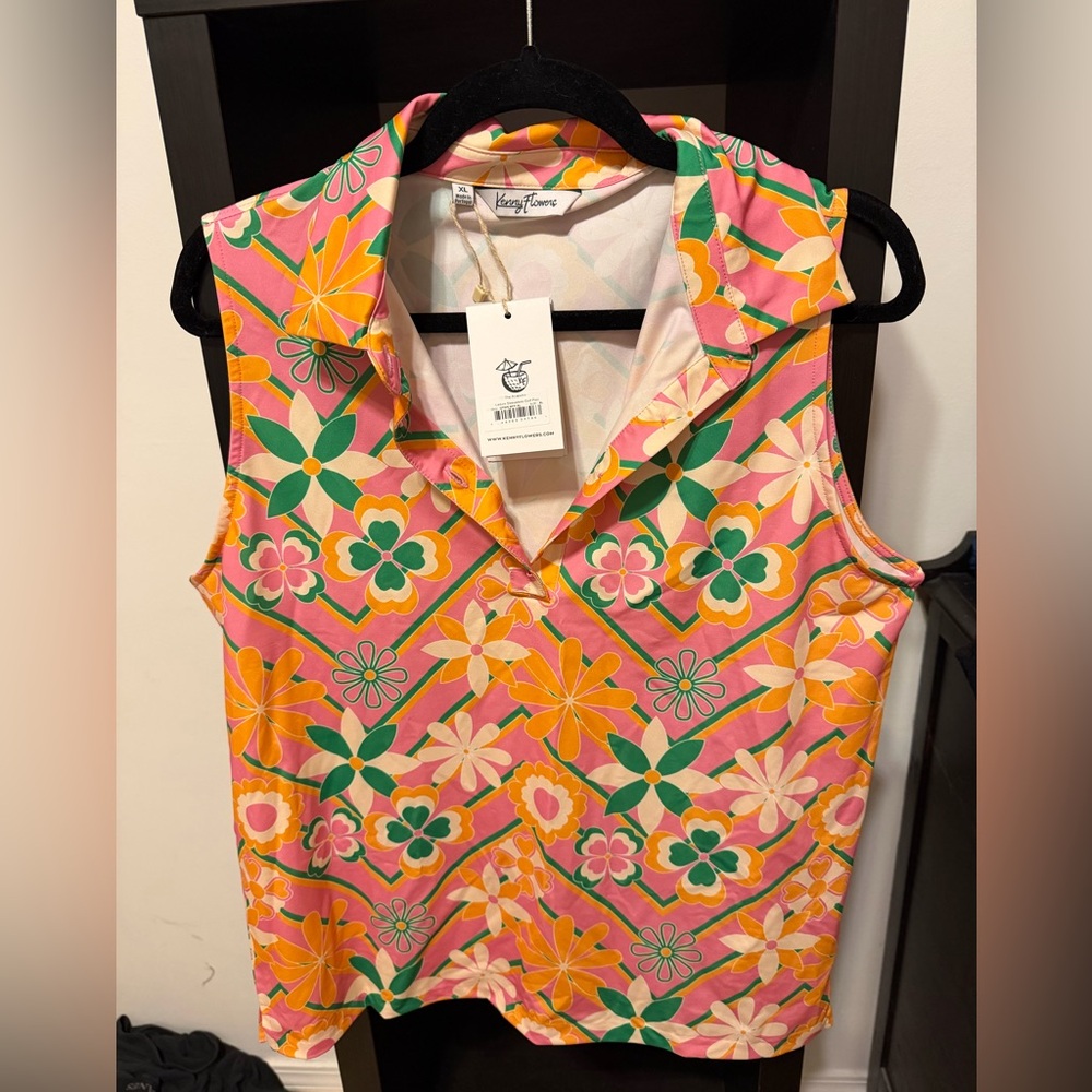 Kenny Flowers “The Acapulco” Ladies Sleeveless Golf Polo